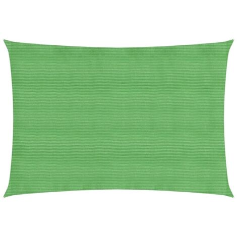 Voile d'ombrage Toile d'ombrage  160 g/m² Vert clair 2,5x4 m PEHD 67671