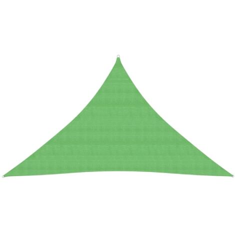Voile d'ombrage Toile d'ombrage  160 g/m² Vert clair 3,5x3,5x4,9 m PEHD 59876