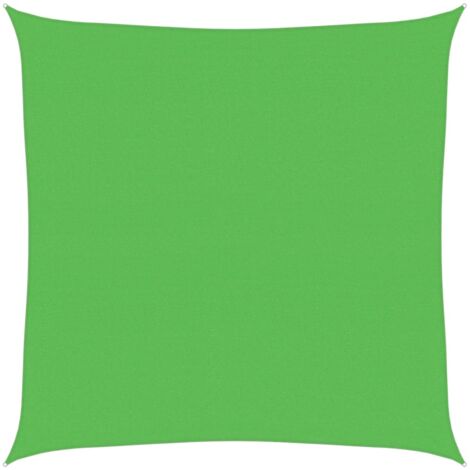 Voile d'ombrage Toile d'ombrage  160 g/m² Vert clair 4,5x4,5 m PEHD 44121