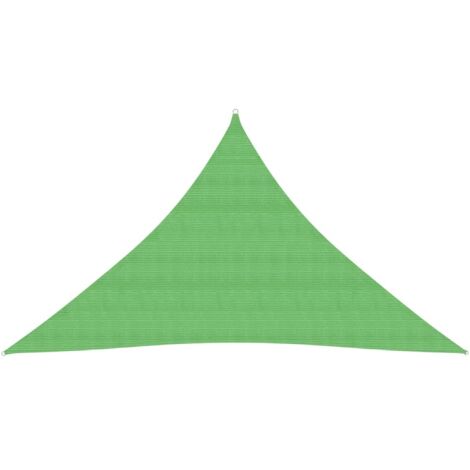 Voile d'ombrage Toile d'ombrage  160 g/m² Vert clair 5x5x6 m PEHD 38654