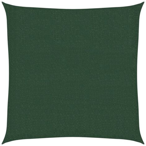 Voile d'ombrage Toile d'ombrage 160 g/m² Vert foncé 2,5x2,5 m PEHD 42930