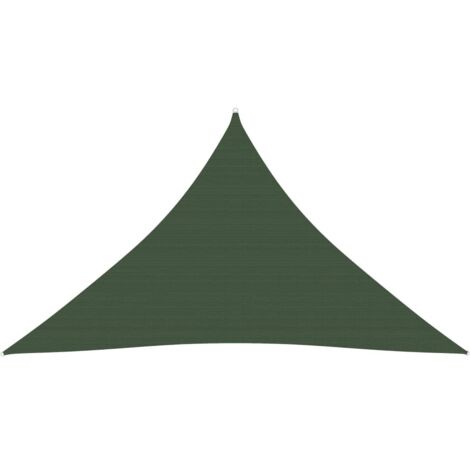 Voile d'ombrage Toile d'ombrage  160 g/m² Vert foncé 3,5x3,5x4,9 m PEHD 99592