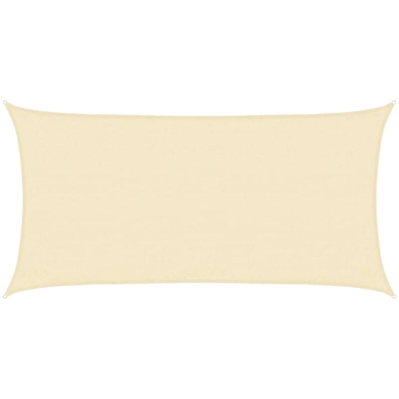 Maison Chic - Voile d'ombrage Toile d'ombrage 160 g/m² Crème 3x6 m pehd 37894