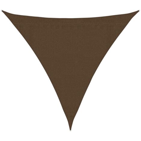 Voile d'ombrage - Toile d'ombrage - Auvent Imperméable - UV Protection pour Terrasse Jardin Extérieur - 160 g/m² Marron 3,6x3,6x3,6 m PEHD XDNXN56391