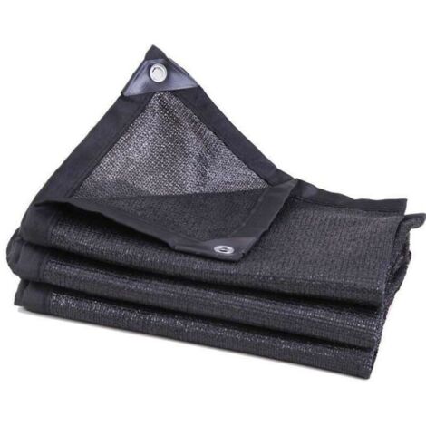 Voile d'ombrage Toile d'ombrage noire 3x3m pour la protection solaire des plantes de jardin