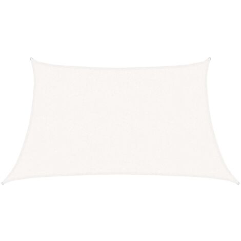 Voile d'ombrage, Toile Ombrage, Terrasse Extérieur 160 g,m² Blanc 3,4x2 m PEHD OWV44204 DESIGN IN