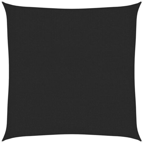 Voile d'ombrage, Toile Ombrage, Terrasse Extérieur 160 g,m² Noir 3x3 m PEHD OWV93316 DESIGN IN