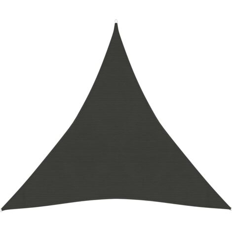 Voile d'ombrage - Toile solaire - Voile de parasol 160 g/m² Anthracite 4x4x4 m PEHD Chic-873956