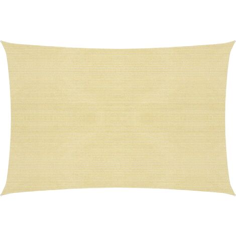 Voile d'ombrage - Toile solaire - Voile de parasol 160 g/m² Beige 4x7 m PEHD Chic-684855