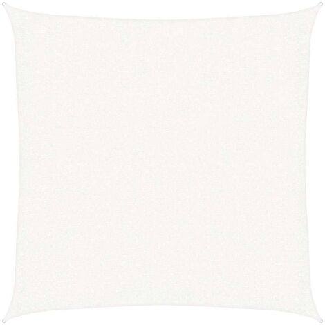Voile d'ombrage - Toile solaire - Voile de parasol 160 g/m² Blanc 3x3 m PEHD Chic-246182
