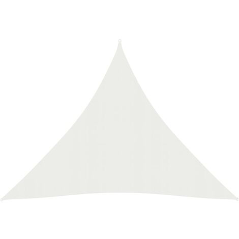 Voile d'ombrage - Toile solaire - Voile de parasol 160 g/m² Blanc 3x3x3 m PEHD Chic-518794