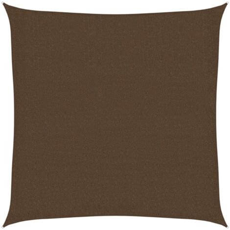 Voile d'ombrage - Toile solaire - Voile de parasol 160 g/m² Marron 2,5x2,5 m PEHD Chic-596122