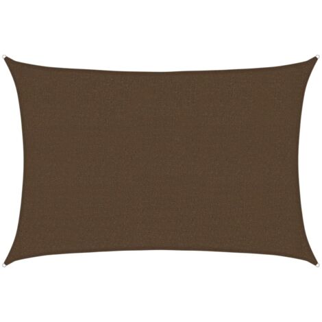 Voile d'ombrage - Toile solaire - Voile de parasol 160 g/m² Marron 2,5x3,5 m PEHD Chic-620310