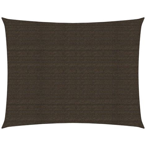 Voile d'ombrage - Toile solaire - Voile de parasol 160 g/m² Marron 2,5x4,5 m PEHD Chic-408272