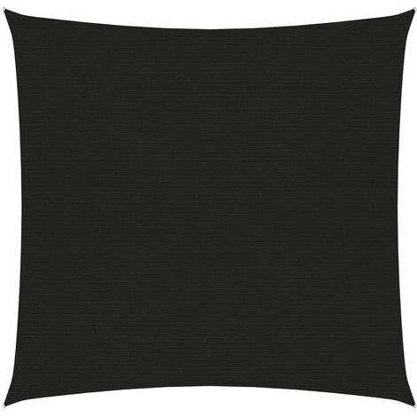 Voile d'ombrage - Toile solaire - Voile de parasol 160 g/m² Noir 3x3 m PEHD Chic-326776