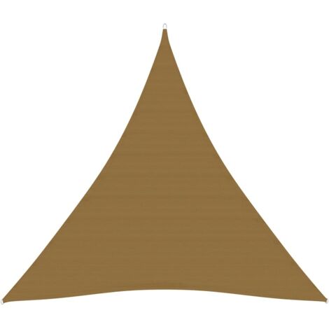 Voile d'ombrage - Toile solaire - Voile de parasol 160 g/m² Taupe 4,5x4,5x4,5 m PEHD Chic-105065