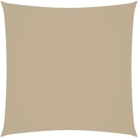 Voile d'ombrage - Toile solaire - Voile de parasol Tissu Oxford carré 2,5x2,5 m Beige Chic-659443