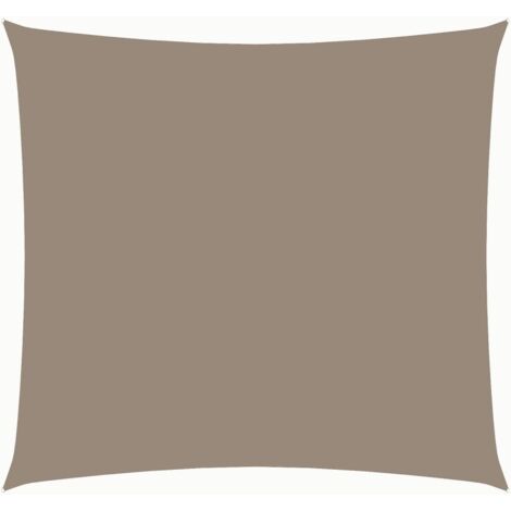 Voile d'ombrage - Toile solaire - Voile de parasol Tissu Oxford carré 2,5x2,5 m Taupe Chic-594338