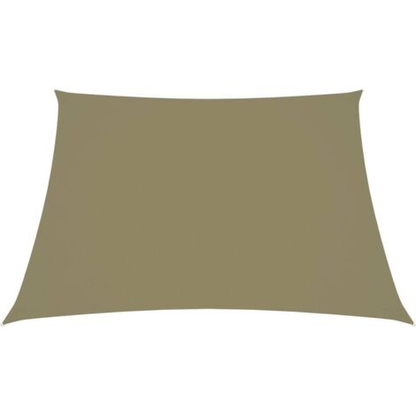 Voile d'ombrage - Toile solaire - Voile de parasol Tissu Oxford carré 3x3 m Beige Chic-532993