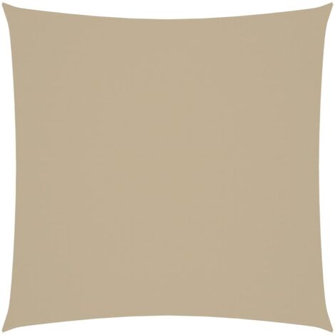 Voile d'ombrage - Toile solaire - Voile de parasol Tissu Oxford carré 4,5x4,5 m Beige Chic-790442