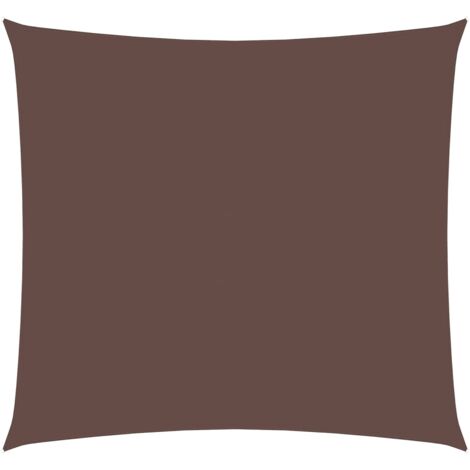 Voile d'ombrage - Toile solaire - Voile de parasol Tissu Oxford carré 4,5x4,5 m Marron Chic-395613