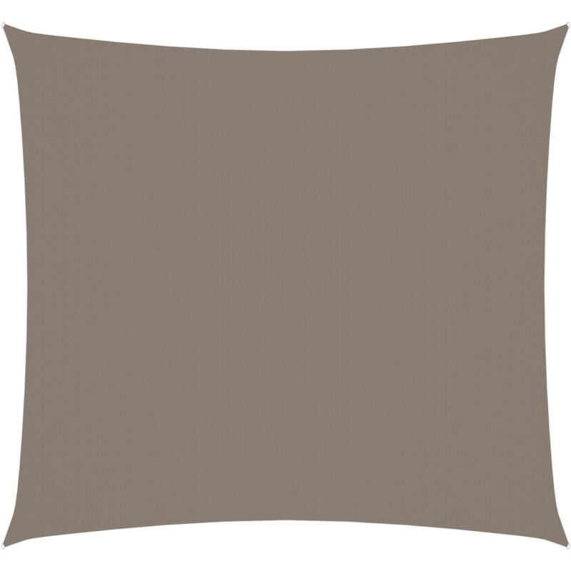 Voile d'ombrage Voile de parasol - Toile d'ombrage Tissu Oxford carré 5x5 m Taupe BV486925 - Taupe