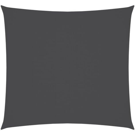 Voile d'ombrage - Toile solaire - Voile de parasol Tissu Oxford carré 6x6 m Anthracite Chic-853983