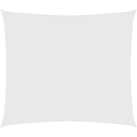Voile d'ombrage - Toile solaire - Voile de parasol Tissu Oxford rectangulaire 2,5x3 m Blanc Chic-829447
