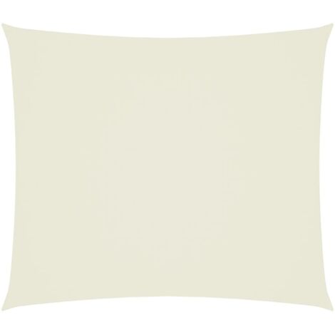 Voile d'ombrage - Toile solaire - Voile de parasol Tissu Oxford rectangulaire 2,5x3 m Crème Chic-243054