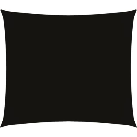 Voile d'ombrage - Toile solaire - Voile de parasol Tissu Oxford rectangulaire 2,5x3 m Noir Chic-637598