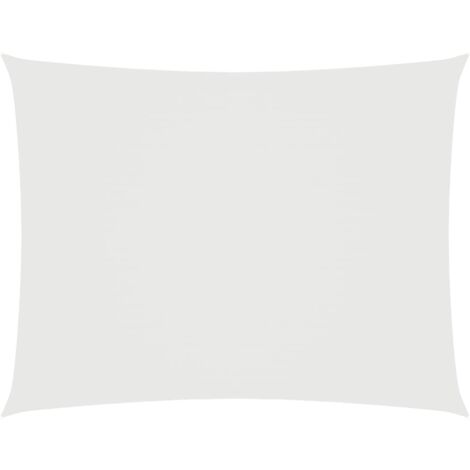 Voile d'ombrage - Toile solaire - Voile de parasol Tissu Oxford rectangulaire 2,5x3,5 m Blanc Chic-485690