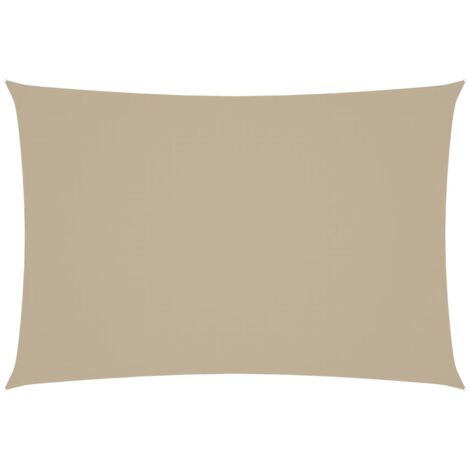Voile d'ombrage - Toile solaire - Voile de parasol Tissu Oxford rectangulaire 2,5x4,5 m Beige Chic-720380