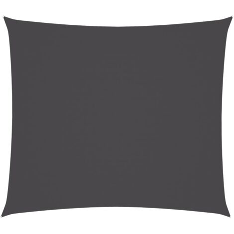Voile d'ombrage - Toile solaire - Voile de parasol Tissu Oxford rectangulaire 2x2,5 m Anthracite Chic-121110