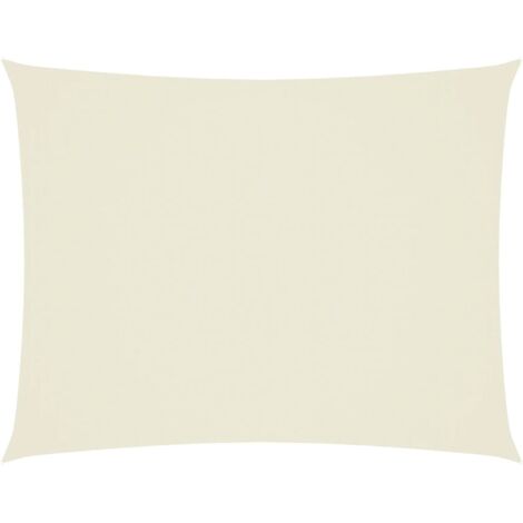 Voile d'ombrage - Toile solaire - Voile de parasol Tissu Oxford rectangulaire 2x3 m Crème Chic-155119
