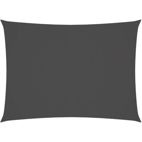 Voile d'ombrage - Toile solaire - Voile de parasol Tissu Oxford rectangulaire 2x3,5 m Anthracite Chic-126037