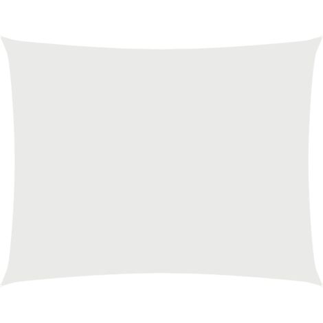 Voile d'ombrage - Toile solaire - Voile de parasol Tissu Oxford rectangulaire 2x3,5 m Blanc Chic-674296
