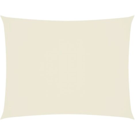 Voile d'ombrage - Toile solaire - Voile de parasol Tissu Oxford rectangulaire 2x3,5 m Crème Chic-188795