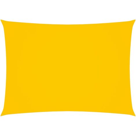 Voile d'ombrage - Toile solaire - Voile de parasol Tissu Oxford rectangulaire 2x4,5 m Jaune Chic-667563