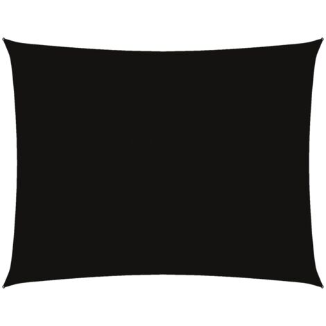 Voile d'ombrage - Toile solaire - Voile de parasol Tissu Oxford rectangulaire 3,5x4,5 m Noir Chic-331536
