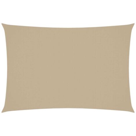 Voile d'ombrage - Toile solaire - Voile de parasol Tissu Oxford rectangulaire 3x5 m Beige Chic-930222