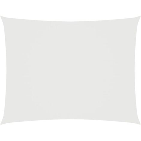 Voile d'ombrage - Toile solaire - Voile de parasol Tissu Oxford rectangulaire 3x5 m Blanc Chic-652035
