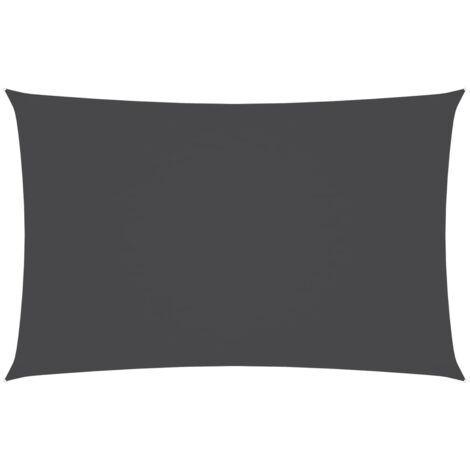 Voile d'ombrage - Toile solaire - Voile de parasol Tissu Oxford rectangulaire 4x7 m Anthracite Chic-438159