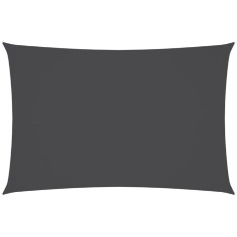 Voile d'ombrage - Toile solaire - Voile de parasol Tissu Oxford rectangulaire 5x7 m Anthracite Chic-115975