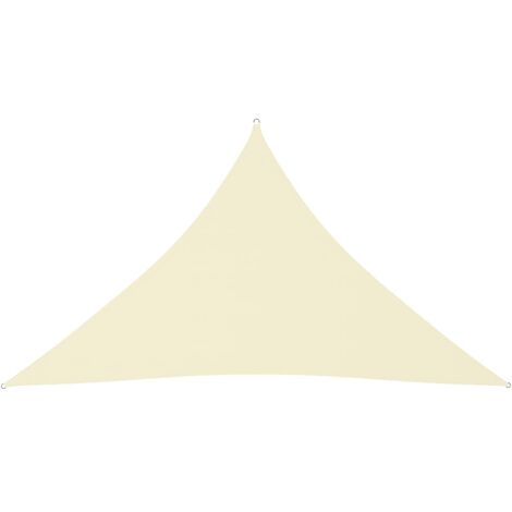 Voile d'ombrage - Toile solaire - Voile de parasol Tissu Oxford triangulaire 3x3x4,24 m Crème Chic-872639