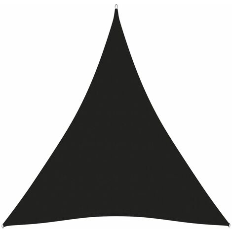 Voile d'ombrage - Toile solaire - Voile de parasol Tissu Oxford triangulaire 3x4x4 m Noir Chic-932981