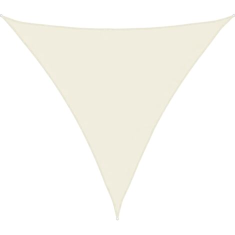 Voile d'ombrage - Toile solaire - Voile de parasol Tissu Oxford triangulaire 4x4x4 m Crème Chic-615411