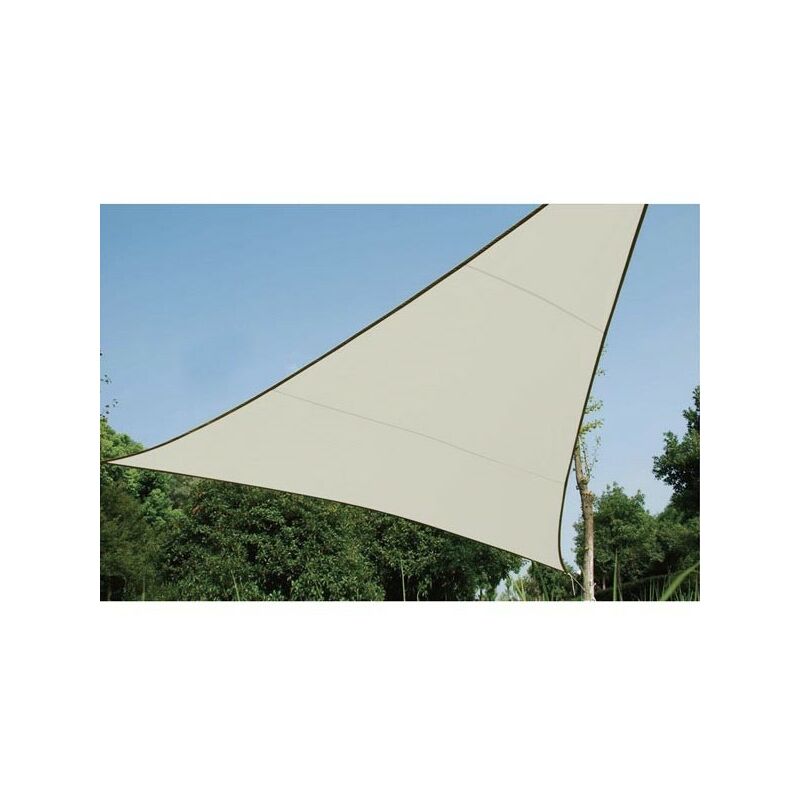 Voile solaire - triangle - 3.6 x 3.6 x 3.6 m - couleur: creme GSS3360 RI8377