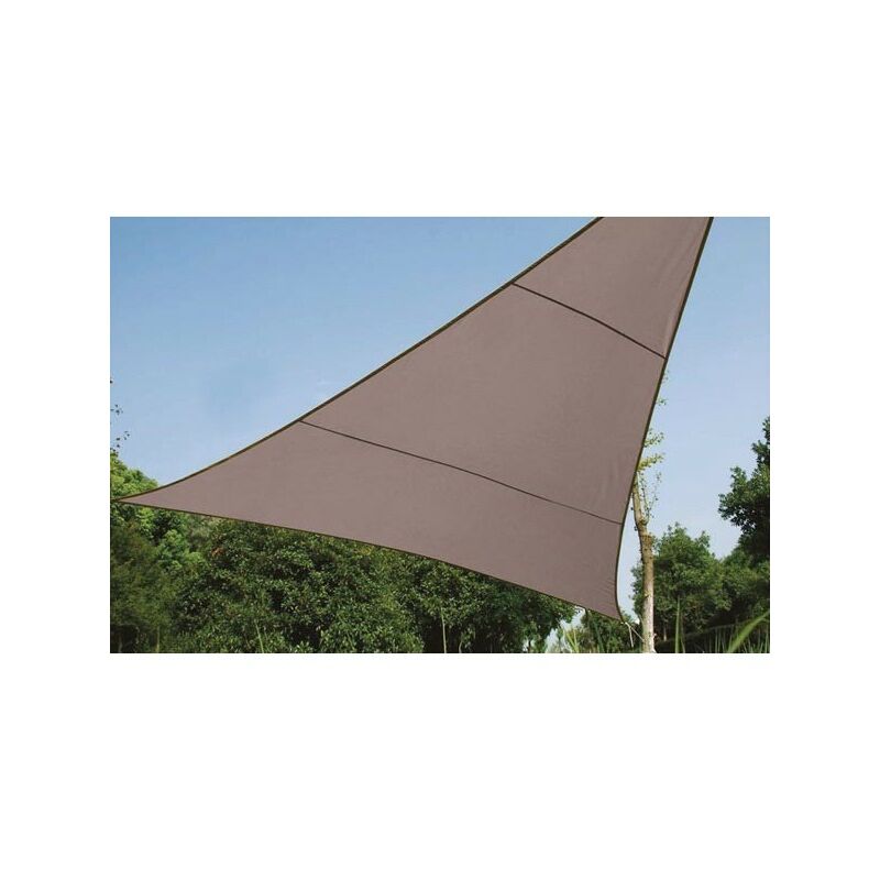Perel - voile solaire - triangle - 3.6 x 3.6 x 3.6 m - couleur: gris taupe GSS3360TA RI8382