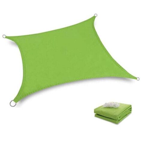 Voile d'ombrage triangle auvent protection solaire auvent de jardin protection UV vert 22 quadrilatère