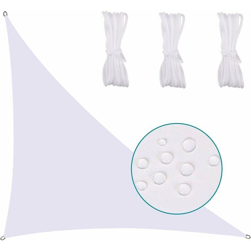 Start - Voile D'Ombrage Triangle ImperméAble Toile Tendue Protection des Rayons uv Tissu ImperméAble RéSistant Aux IntempéRies SèChe Rapidement pour